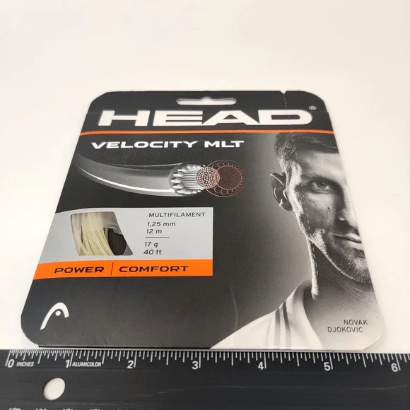 Head Velocity MLT Tennis Racket Strings 1.25mm 17g Natural 40' Set Multifilament - Picture 8 of 9